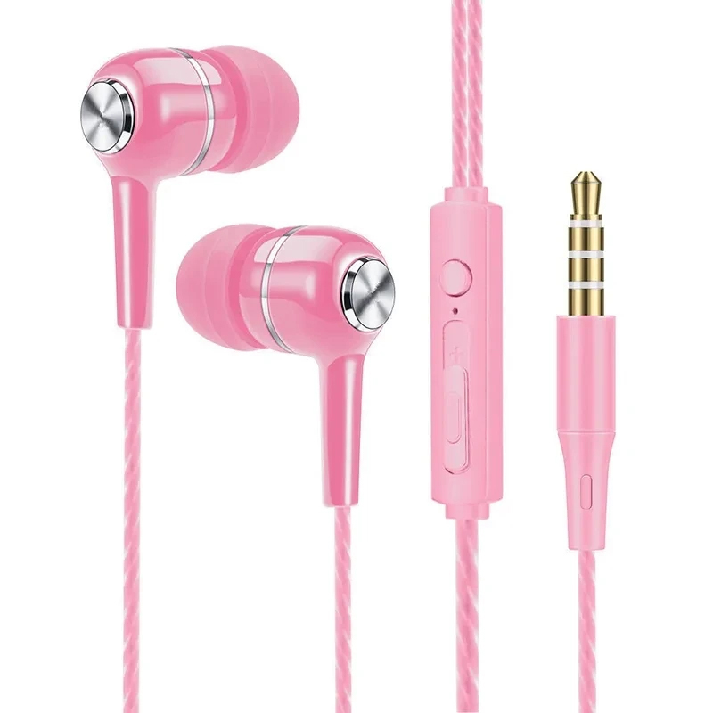 Wired Earphone Mic - Bedrade hoofdtelefoon 3,5 mm in-ear sportoordopjes