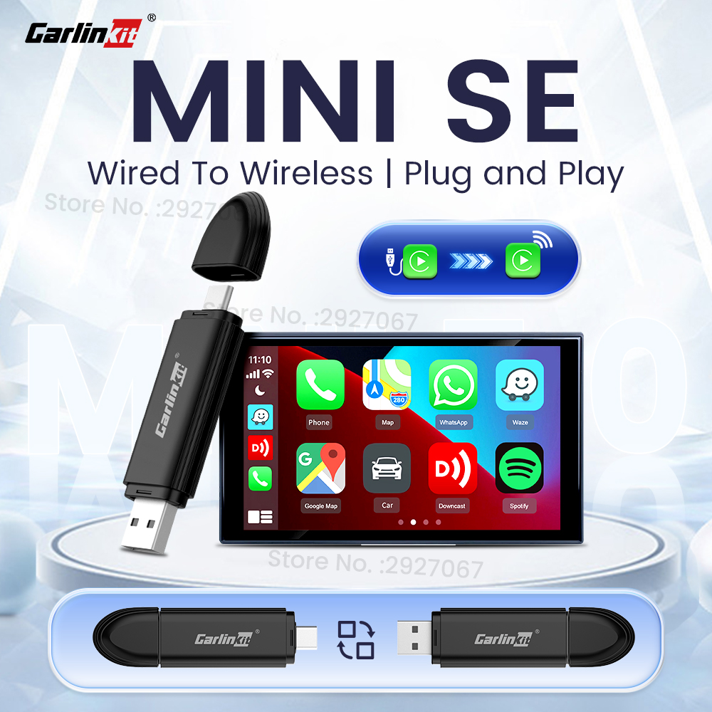 Bluetooth Adapter Receiver - CarlinKit MINI 5.0 Pro Draadloze CarPlay
