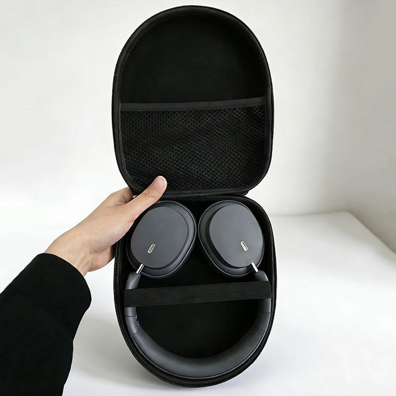 Headphone Case Hard - Opberghoes voor hoofdtelefoon 1 stuk Zwart