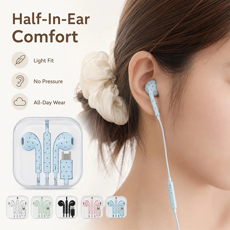 Leuke Polka-dot Stervormige Ty - Wired Earphone Mic recensie en prijs
